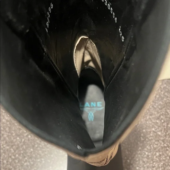 Lane Boots - Classic Square Boot - Jet Black and Pale Ivory - Striking, Stylish - Picture 7 of 10